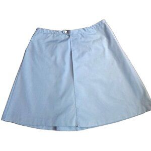 Womens Vintage Tennis Skirt Blue Pleats Pockets Sporty Retro Preppy 1960s M/L